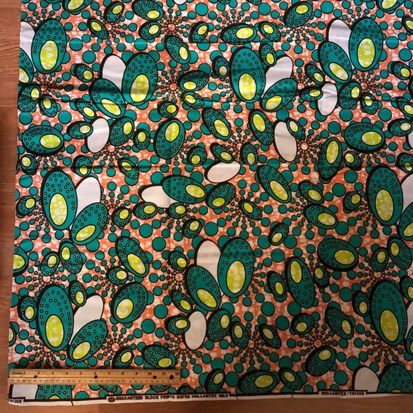 Wax Cotton Fabric| African Print 100% Cotton - Picture 4 of 6
